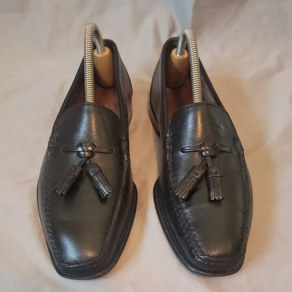 Allen Edmonds Black Leather Slip-On Loafers